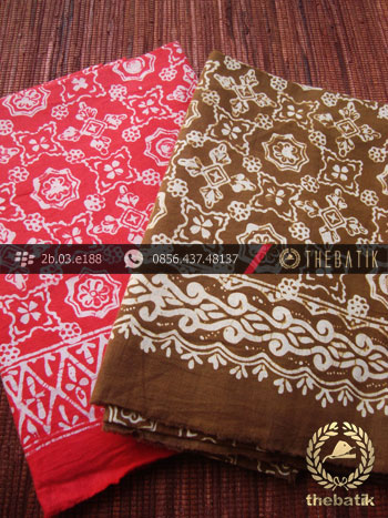 Harga Kain Batik Murah / Paket Kain Batik Coklat Merah