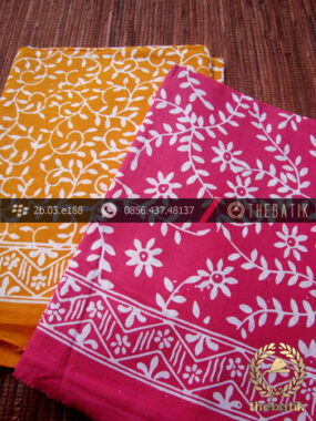 Harga Kain Batik Murah / Paket Kain Batik Pink Kuning