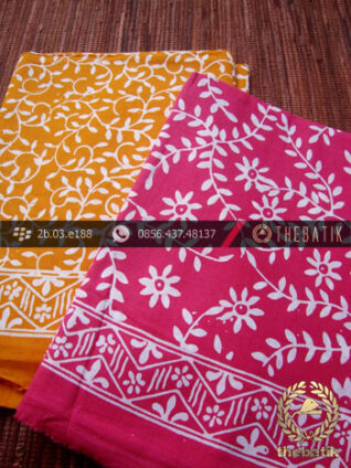 Harga Kain Batik Murah / Paket Kain Batik Pink Kuning