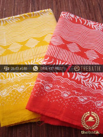 Harga Kain Batik Murah / Paket Kain Batik Kuning Jingga