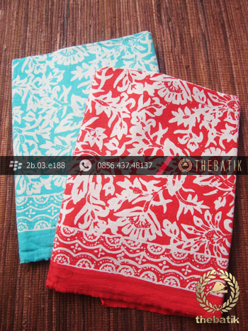 Harga Kain Batik Murah / Paket Kain Batik Biru Merah