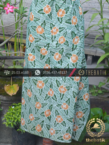 Kain Batik Tulis Jogja Motif Bantulan Galaran Hijau