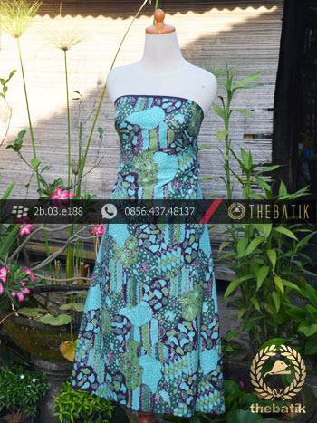 Batik Tulis Motif Sekarjagad Kontemporer Hijau Tosca