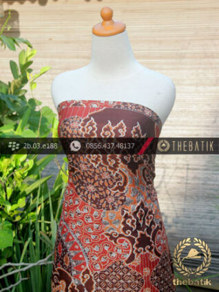 Bahan Kemeja Batik Sutera Motif Megamendung
