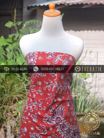 Batik Tulis Pesisiran Motif Udang Merah
