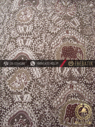 Kain Batik Tulis Warna Alam Motif Gajah