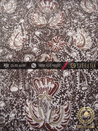 Kain Batik Tulis Warna Alam Motif Sido Mukti Coklat