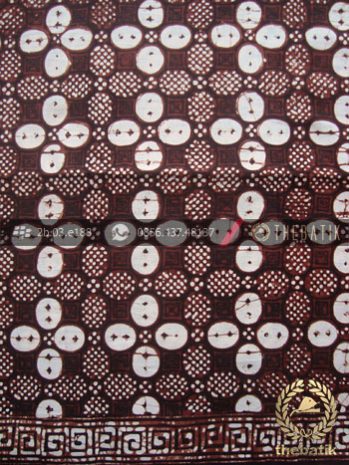 Kain Batik Klasik Jogja Motif Kawung Sisik