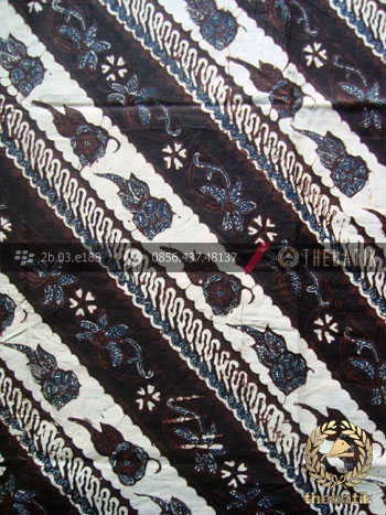 Kain Batik Klasik Jogja Motif Parang Seling Kembang