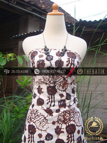 Kain Batik Klasik Jogja Motif Ceplok Sogan Putih