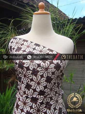 Kain Batik Klasik Jogja Motif Kembang Kawung Titik