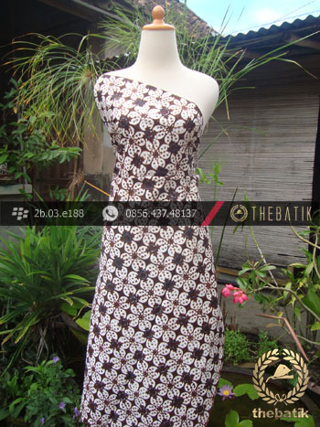 Kain Batik Klasik Jogja Motif Kembang Kawung Titik