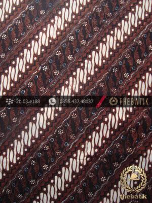 Jual Kain Batik Jawa Klasik Motif Parang Seling Roda Sogan - THEBATIK.CO.ID