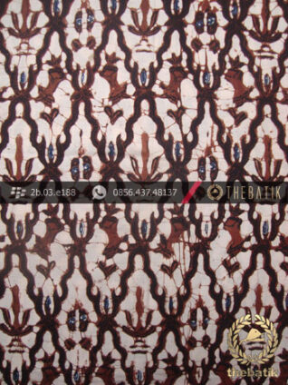 Kain Batik Klasik Jogja Motif Ceplok Kantil Sogan