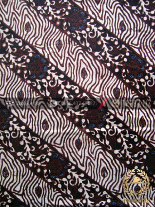 Kain Batik Klasik Jogja Motif Soco Putih Sogan