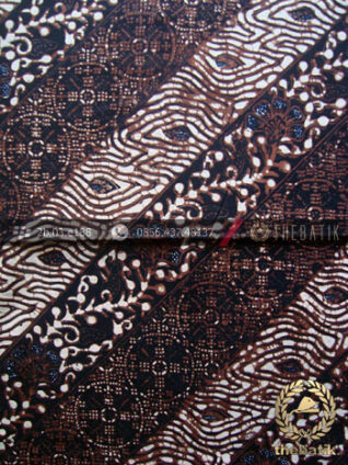 Kain Batik Klasik Jogja Motif Soco Hitam Sogan