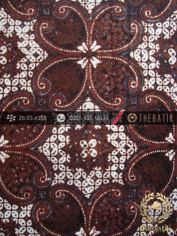 Kain Batik Klasik Jogja Motif Lereng Wirasat Kembang
