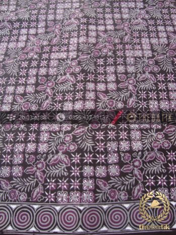Batik Cap Tulis Pekalongan Motif Lereng Ungu