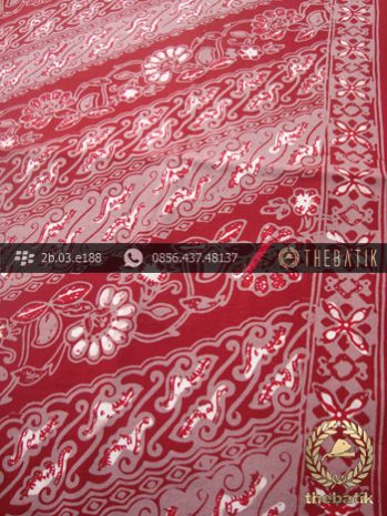 Batik Cap Tulis Pekalongan Motif Parang Merah