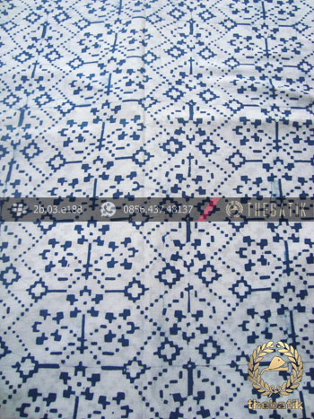 Batik Warna Alam Motif Ceplok Ikat Putih