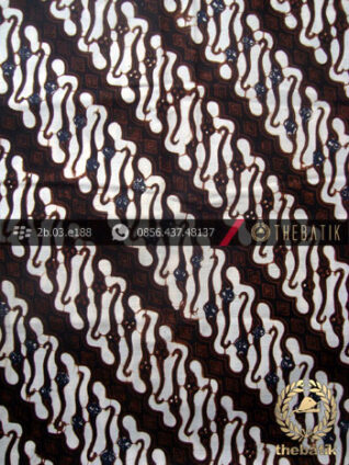 Kain Batik Klasik Jogja Motif Parang Centhung Sogan