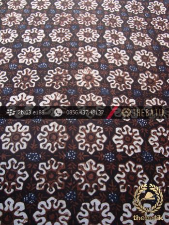 Kain Batik Klasik Jogja Motif Cempaka Sogan