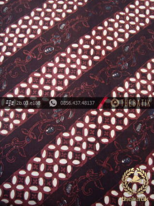 Kain Batik Klasik Jogja Motif Lereng Kembang Sogan
