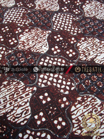 Kain Batik Klasik Jogja Motif Sekar Jagad Hitam