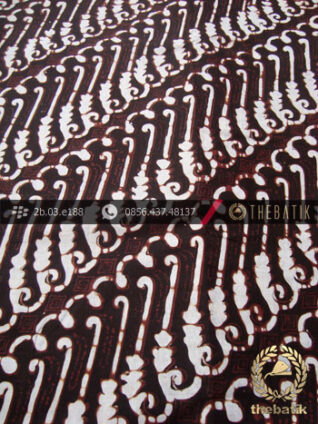 Kain Batik Klasik Jogja Motif Parang Canthel Hitam