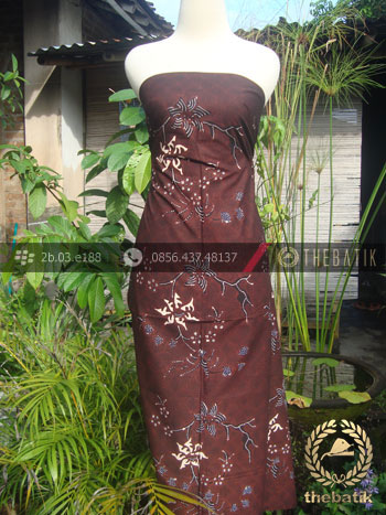 Batik Tulis Jogja Motif Buketan Latar Hitam-1