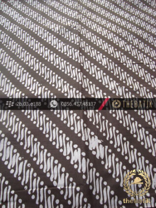 Kain Batik Cap Motif Parang Klithik Abu-Abu