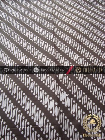 Kain Batik Cap Motif Parang Klithik Abu-Abu