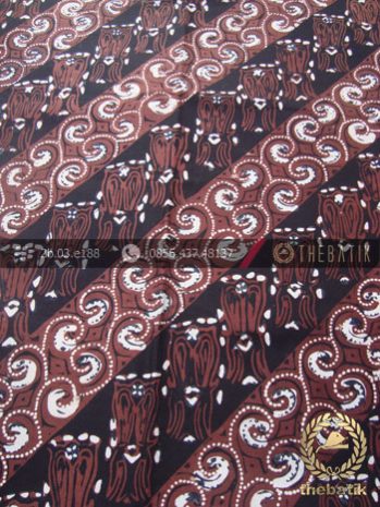 Kain Batik Cap Tulis Motif Lereng Sogan