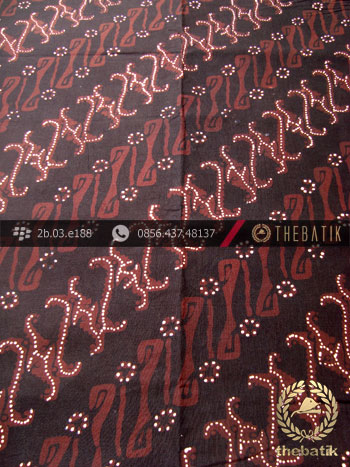 Kain Batik Cap Tulis Motif Parang Sawut Sogan