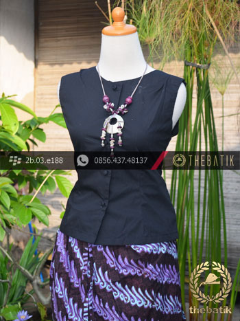 Rok Batik Pendek untuk Kebaya – Parang Canthel Ungu