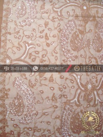 Kain Batik Warna Alam Tulis Motif Babon Angrem