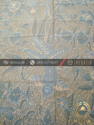 Kain Batik Warna Alam Tulis Motif Ikan Floral