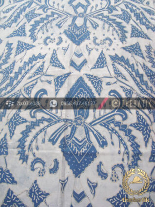 Kain Batik Warna Alam Tulis Motif Pisan Bali Indigofera
