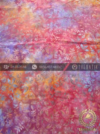 Kain Batik Modern Motif Gradasi Warna Merah