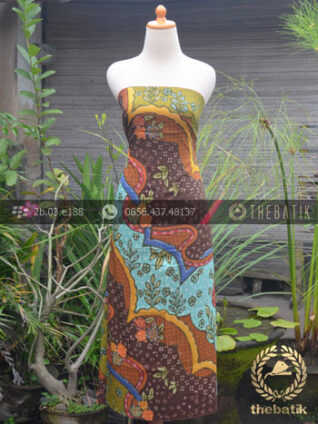Bahan Baju Batik Sutera Motif Abstrak Modern-1