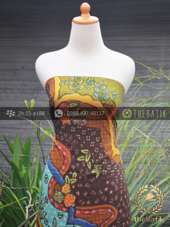 Bahan Baju Batik Sutera Motif Abstrak Modern-1