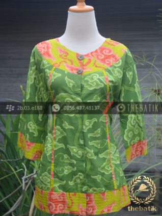 Model Baju Batik Mega Mendung Wanita Modern