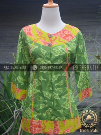 Model Baju Batik Mega Mendung Wanita Modern