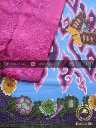 Paket Kain Batik Tulis Megamendung – Model Kebaya Ungu