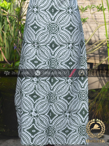 Kain Batik Bahan Baju Motif Etnik Hijau