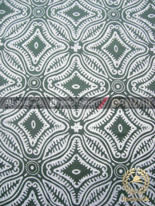 Kain Batik Bahan Baju Motif Etnik Hijau
