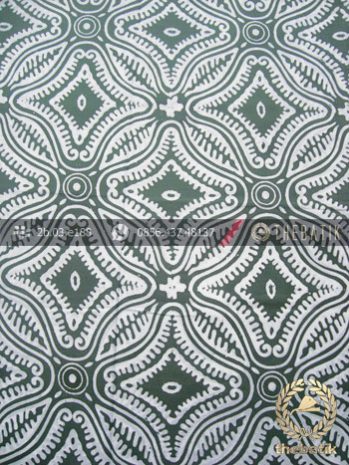 Kain Batik Bahan Baju Motif Etnik Hijau