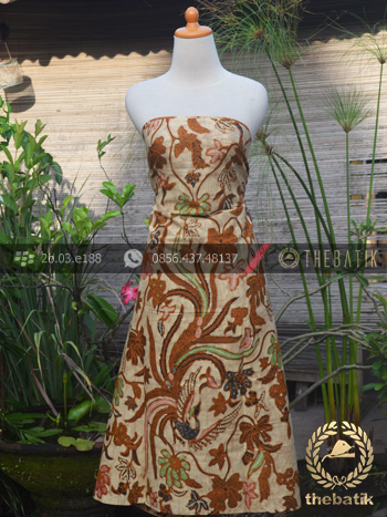 Kain Batik Solo Motif Burung Peksi Coletan