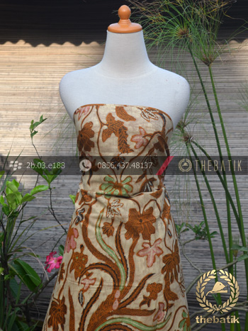 Kain Batik Solo Motif Burung Peksi Coletan