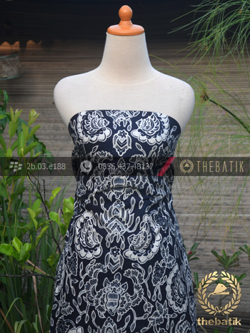 Kain Batik Tulis Motif Semen Hitam